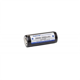 Keepower 26650 3,6 volt Li-Ion batteri 5500 mAh med sikkerhedskredsløb